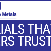 East Lake Metals brand banner titled "MATERIALS THAT BUILDERS TRUST," highlighting the structural and building science benefits of aluminum and steel for high-performance architectural and industrial building envelopes.
