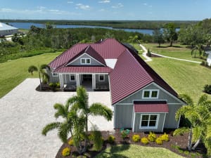 armored coast metal roof panels, color dark bronze
