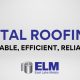 East Lake Metals image with the text "Metal Roofing: Durable, Efficient, Reliable," highlighting industrial metal roofing materials.