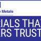 East Lake Metals brand banner titled "MATERIALS THAT BUILDERS TRUST," highlighting the structural and building science benefits of aluminum and steel for high-performance architectural and industrial building envelopes.