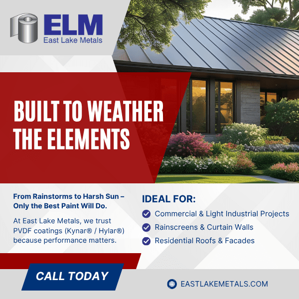 PVDF metal roofs resist harsh climates